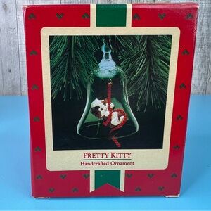 Hallmark Keepsake Ornament Handcrafted Pretty Kitty Ornament 1987